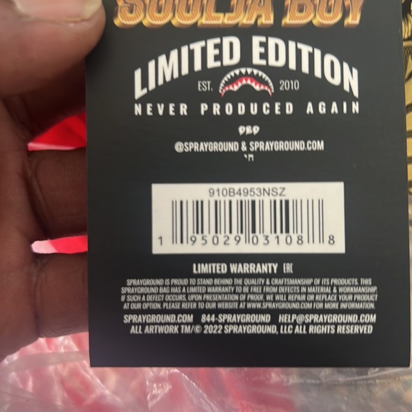Sprayground Limited Edition souljah Bear Backpack - Picture 5 of 10